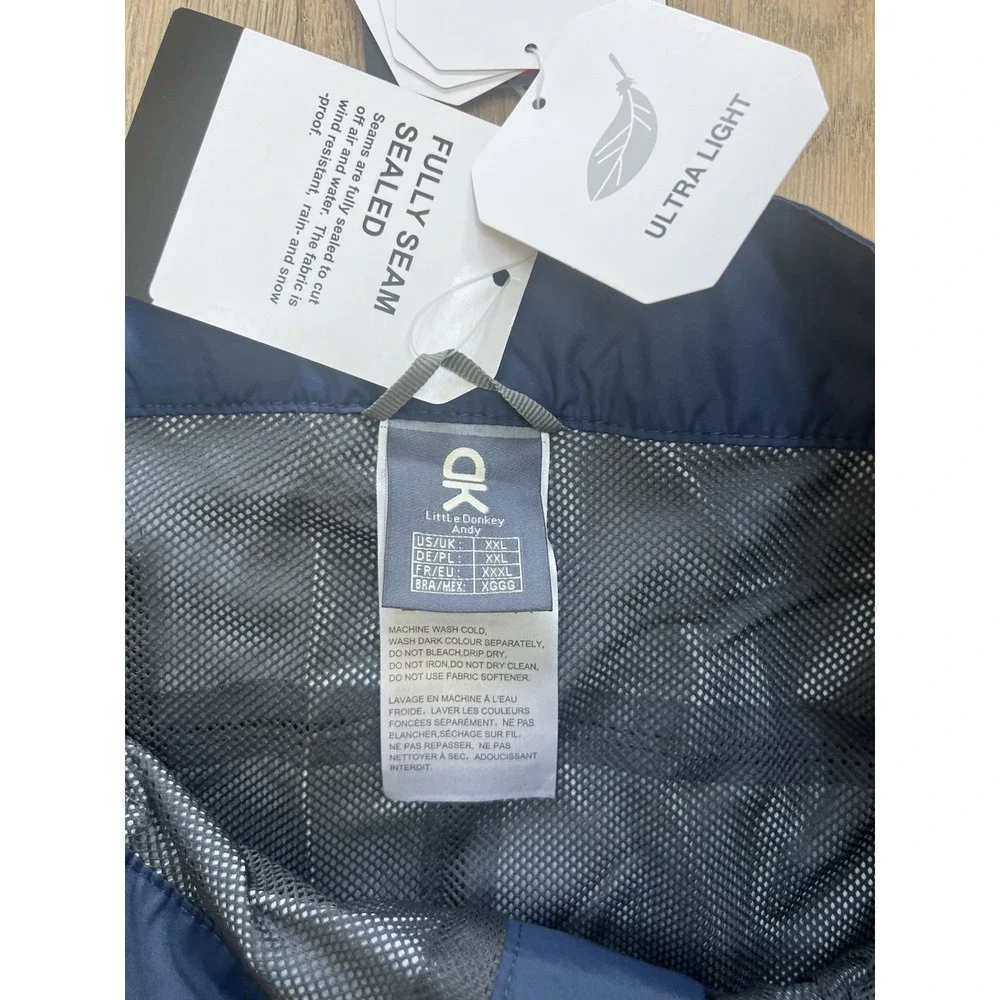 Little Donkey Andy‎ XXL Men's Quick-Dry UPF 50+ Hiking Cargo Pants Blue
